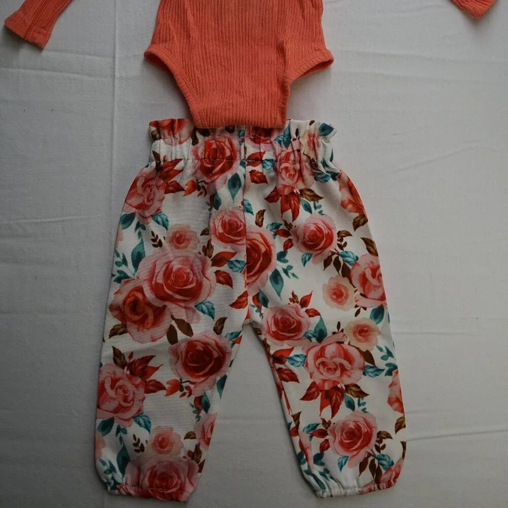 Baby Girl Matching Set, Daddy's Girl, Floral Set, Size 3-6m - Picture 7 of 7